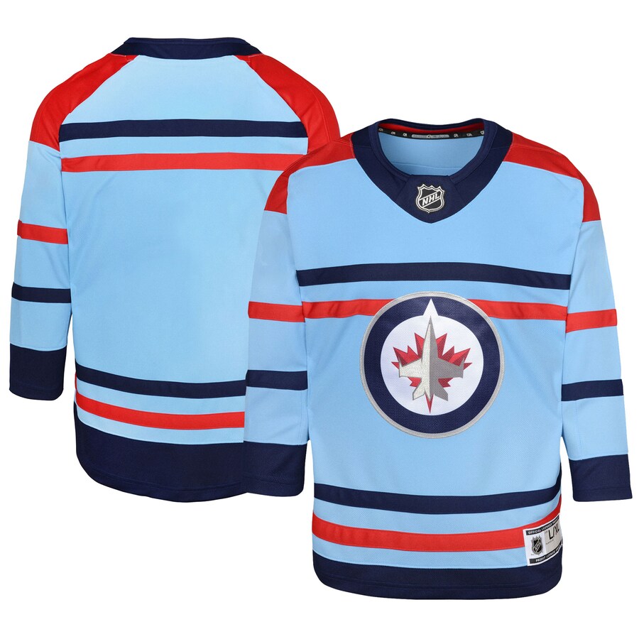 Youth Winnipeg Jets  Light Blue Anniversary Premier Jersey - ujerseystore
