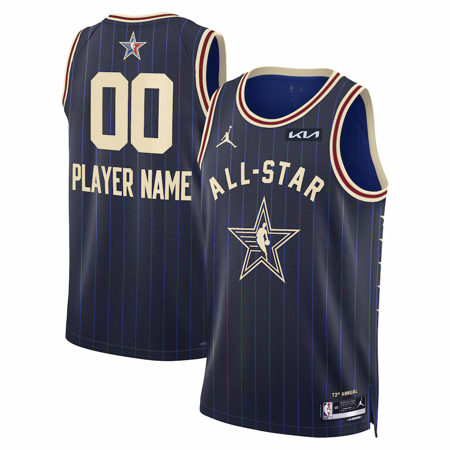 Unisex Jordan Brand Navy 2024 NBA All-Star Game Swingman Custom Jersey - ujerseystore