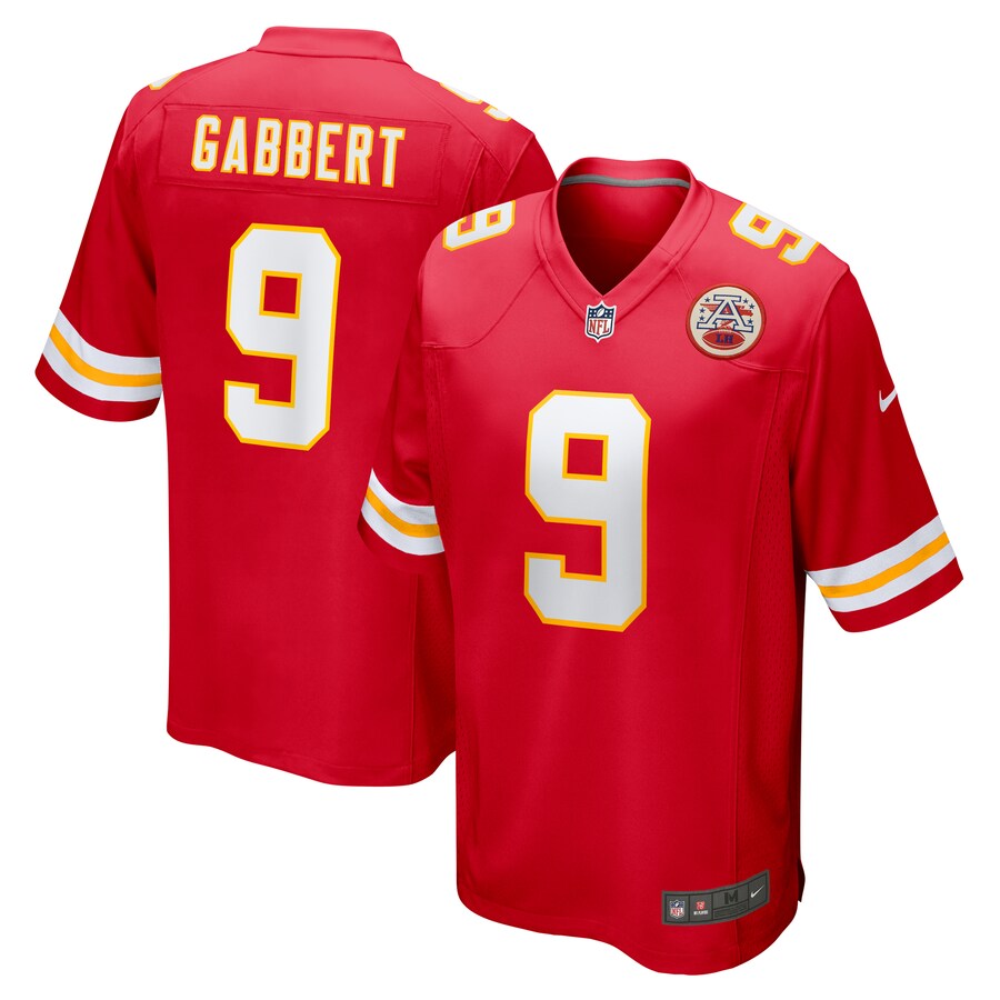 Men's Kansas City Chiefs Blaine Gabbert Nike Red Game Jersey - ujerseystore