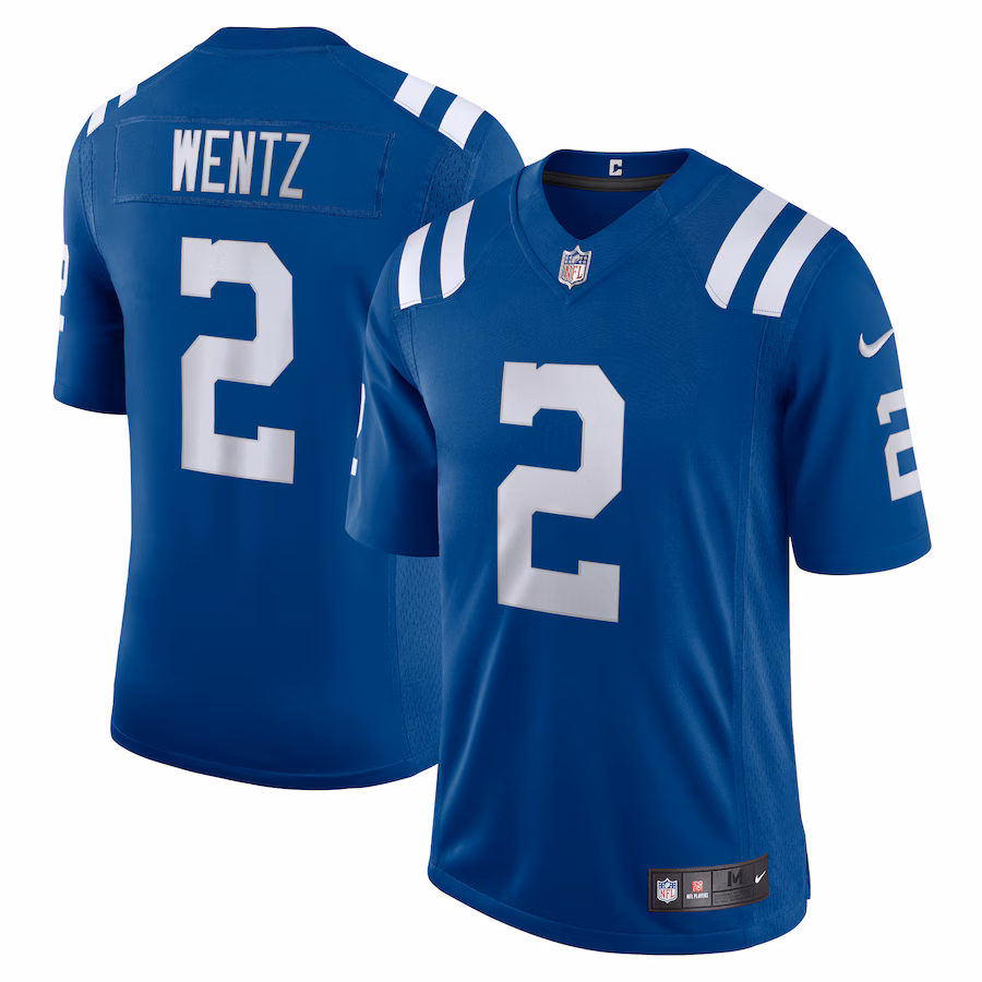 Men's Indianapolis Colts Carson Wentz Nike Royal Vapor Limited Jersey - ujerseystore