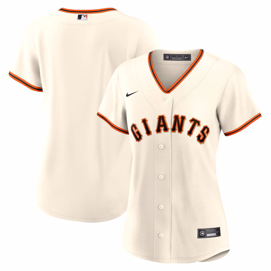 Women's San Francisco Giants Nike Cream Home Blank Replica Jersey - ujerseystore