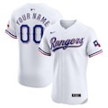 Men's Texas Rangers Nike White Home Elite Custom Jersey - ujerseystore