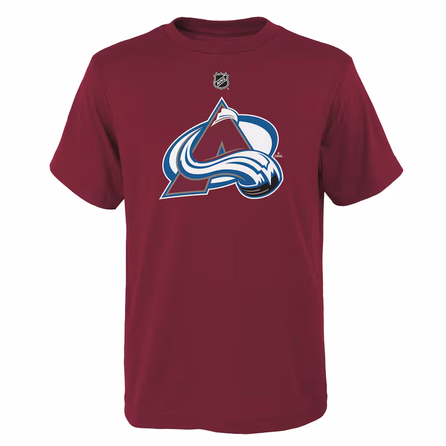 Youth Colorado Avalanche Burgundy Primary Logo T-Shirt - ujerseystore