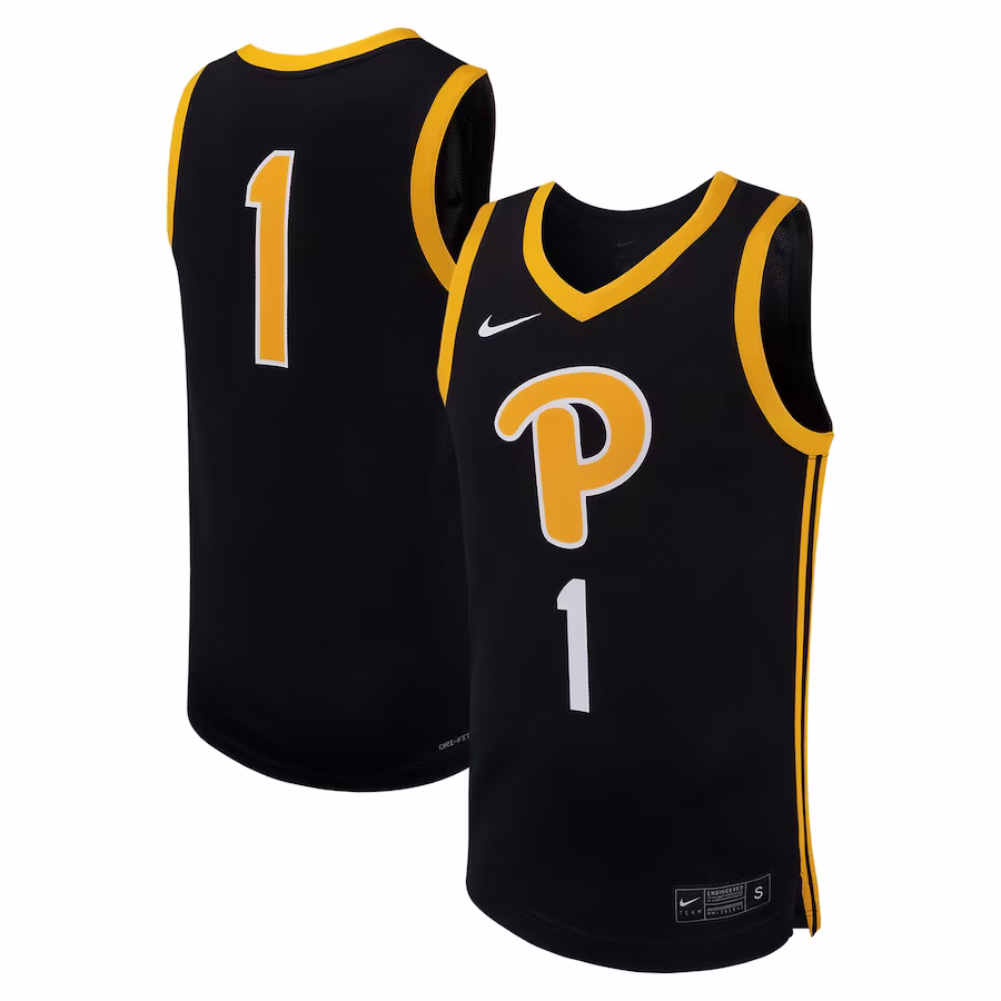 Pitt Panthers Nike Replica Basketball Jersey - Black - ujerseystore
