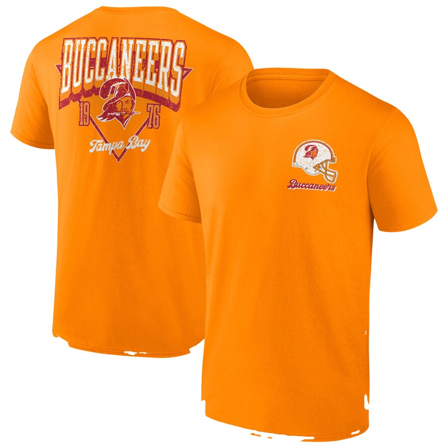 Men's Tampa Bay Buccaneers Fanatics Orange Big & Tall Throwback Logo T-Shirt - ujerseystore