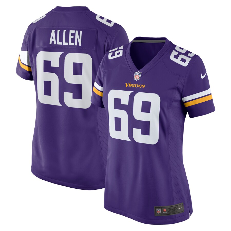 Women's Minnesota Vikings Jared Allen Nike Purple Retired Player Game Jersey - ujerseystore