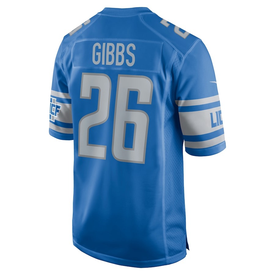Men's Detroit Lions Jahmyr Gibbs Nike Blue 2023 NFL Draft First Round Pick Game Jersey - ujerseystore
