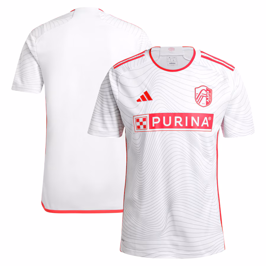 Men's St. Louis City SC  adidas White 2024 The Confluence Kit Replica Jersey - ujerseystore