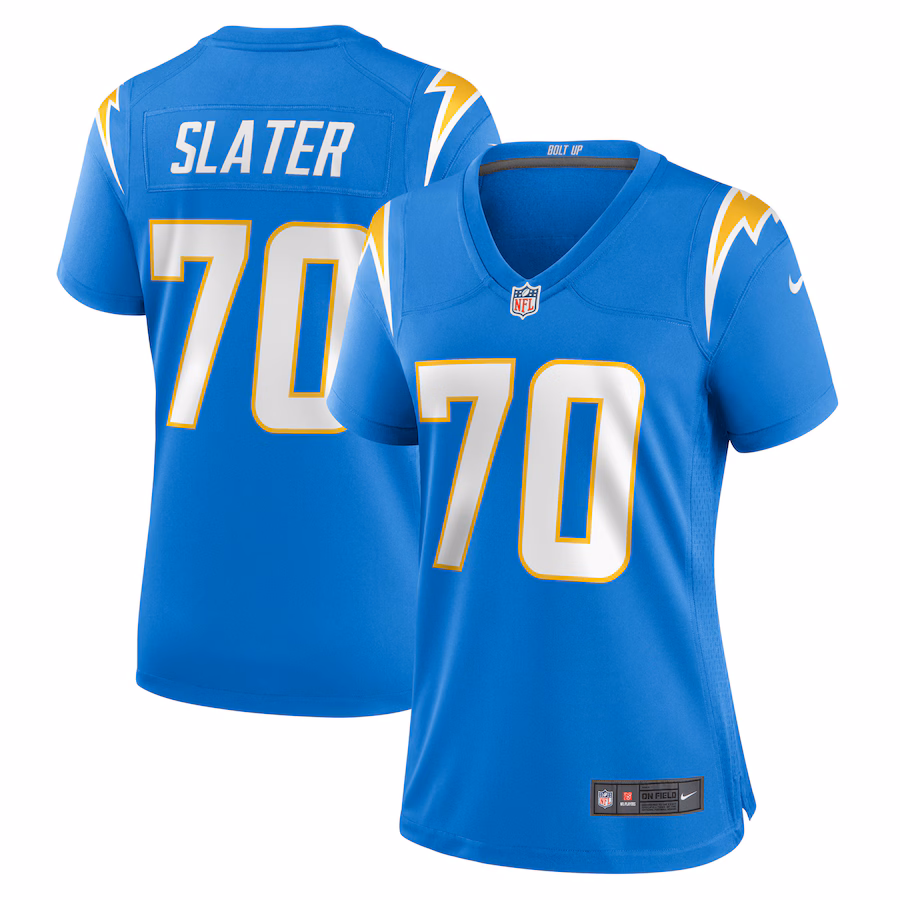 Women's Los Angeles Chargers Rashawn Slater Nike Powder Blue Game Jersey - ujerseystore