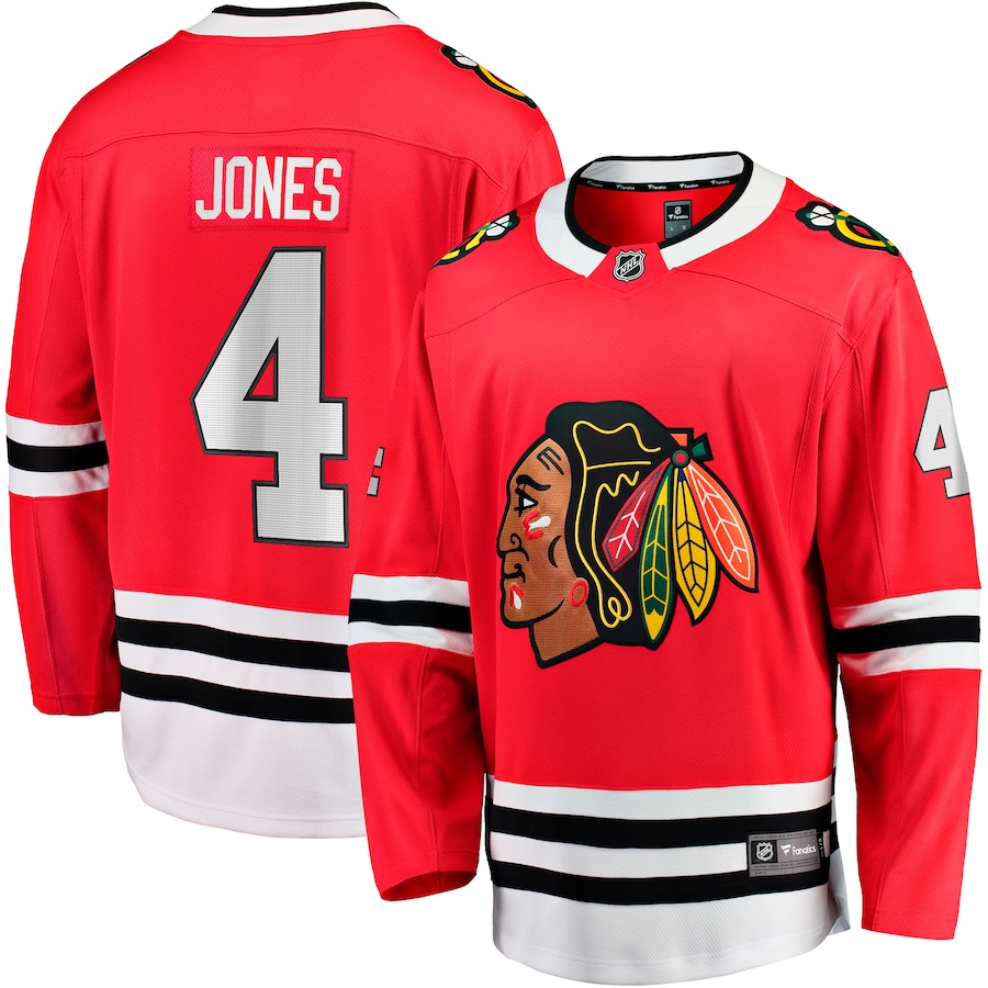 Men's Chicago Blackhawks Seth Jones Fanatics Red Home Breakaway Player Jersey - ujerseystore