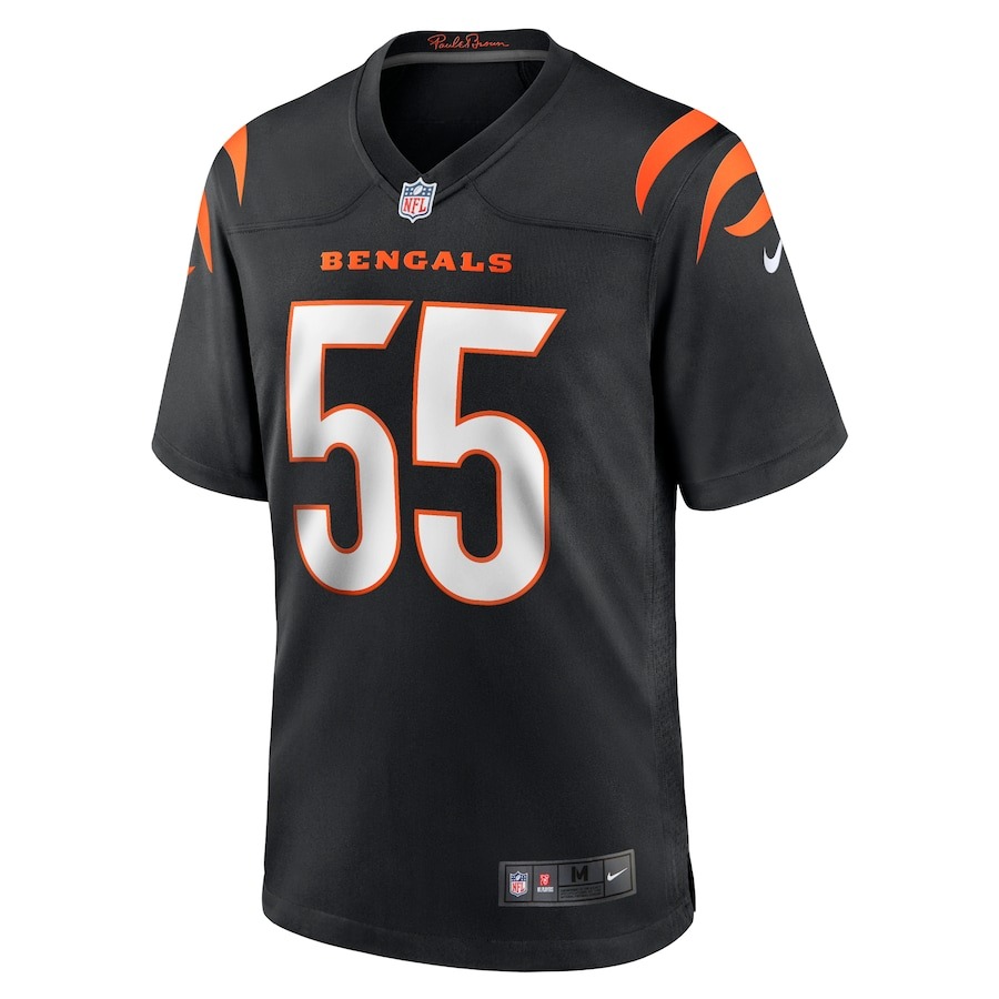 Men's Cincinnati Bengals Logan Wilson Nike Black Game Jersey - ujerseystore