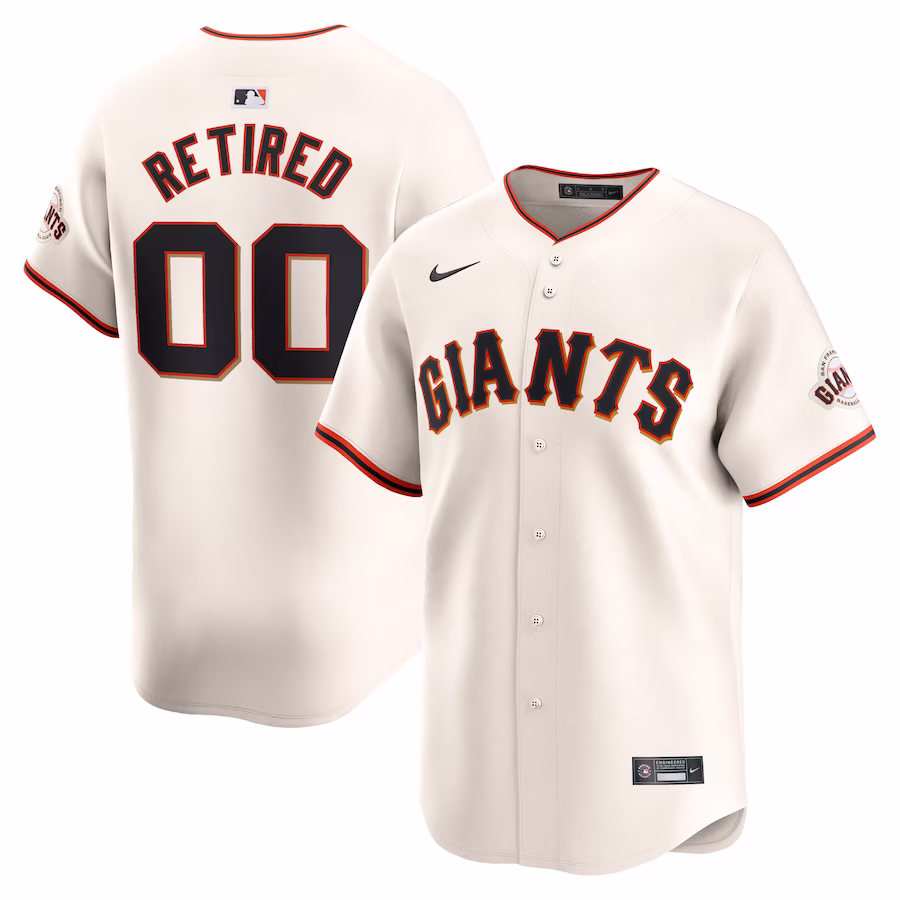 Men's San Francisco Giants Nike Cream Home Limited Pick-A-Player Retired Roster Jersey - ujerseystore