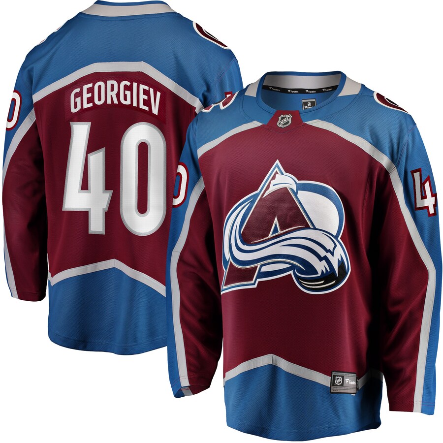 Men's Colorado Avalanche Alexandar Georgiev Fanatics Branded Burgundy Home Breakaway Player Jersey - ujerseystore