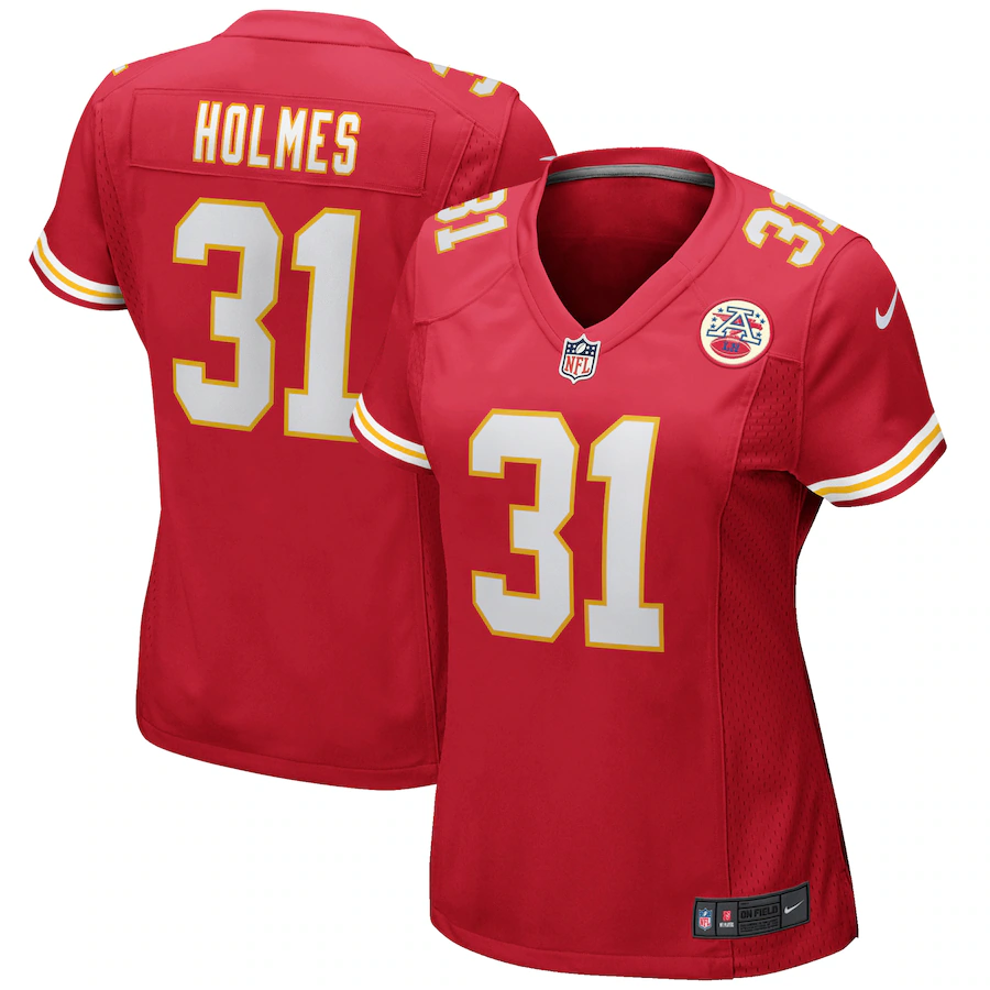 Women's Kansas City Chiefs Priest Holmes Nike Red Game Retired Player Jersey - ujerseystore