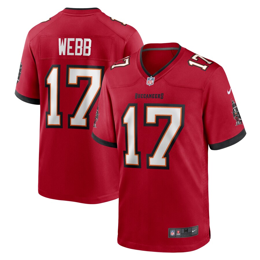 Men's Tampa Bay Buccaneers Raleigh Webb Nike  Red  Game Jersey - ujerseystore