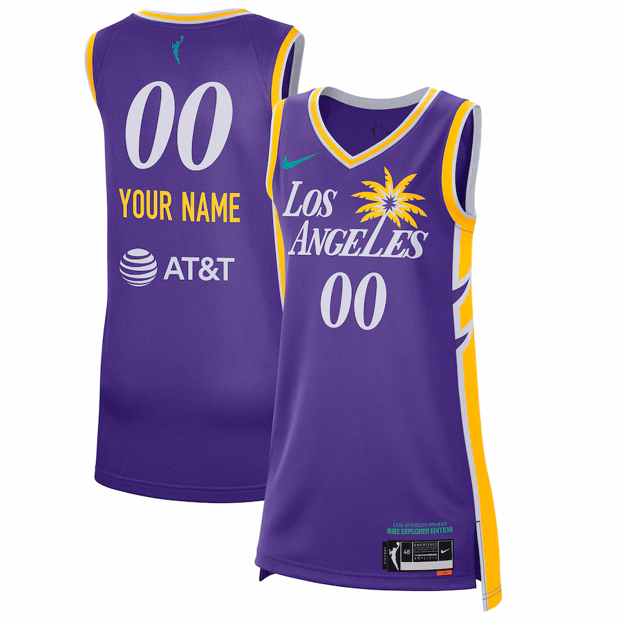 Unisex Los Angeles Sparks Nike Purple 2021 Explorer Edition Victory Custom Jersey - ujerseystore