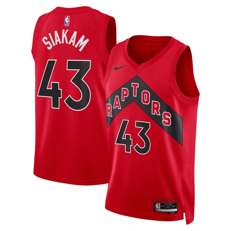 Unisex Toronto Raptors Pascal Siakam Nike Red Swingman Jersey - Icon Edition - ujerseystore