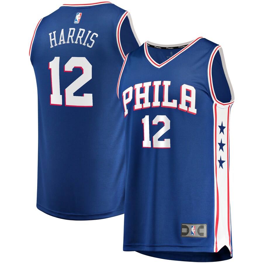 Men's Philadelphia 76ers Tobias Harris Fanatics Royal Fast Break Replica Player Jersey - Icon Edition - ujerseystore