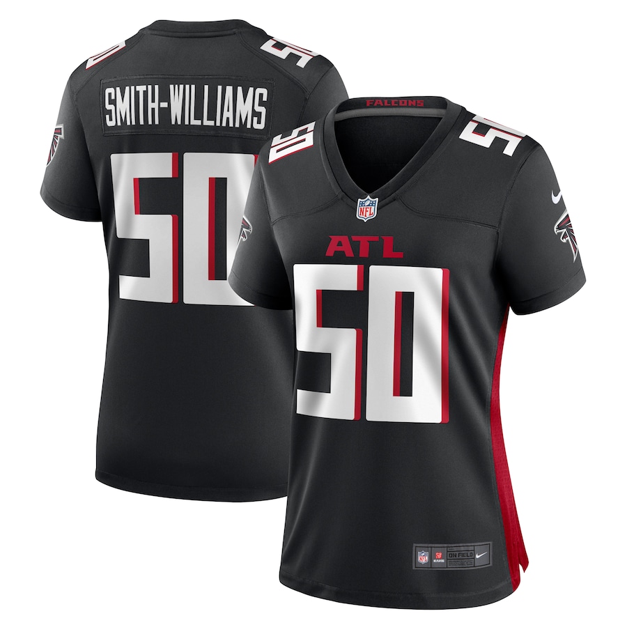 Women's Atlanta Falcons James Smith-Williams Nike Black Game Jersey - ujerseystore