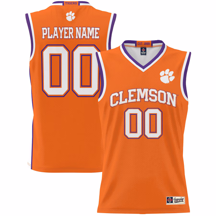 Clemson Tigers GameDay Greats Youth NIL Pick-A-Player Lightweight Basketball Jersey - Orange - ujerseystore