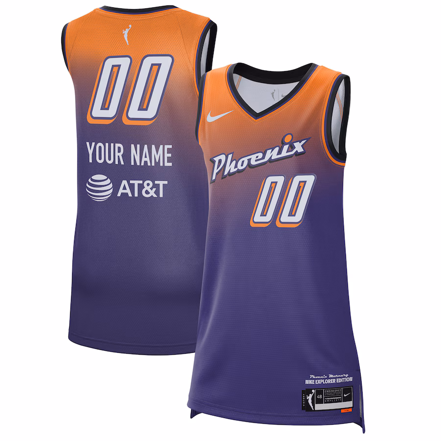 Unisex Phoenix Mercury Nike Purple 2021 Explorer Edition Victory Custom Jersey - ujerseystore