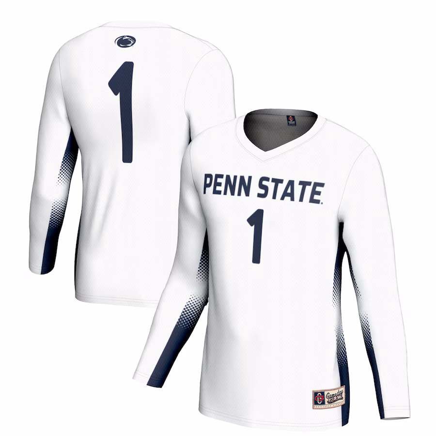 Youth GameDay Greats #1 White Penn State Nittany Lions Lightweight Women's Volleyball Jersey - ujerseystore