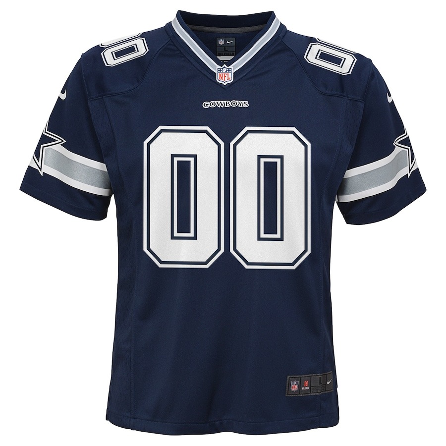 Youth Dallas Cowboys Nike Navy Custom Game Jersey - ujerseystore