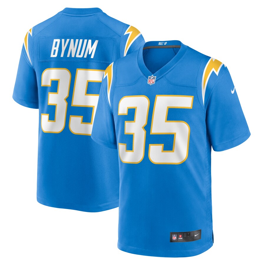 Men's Los Angeles Chargers Terrell Bynum Nike  Powder Blue Team Game Jersey - ujerseystore