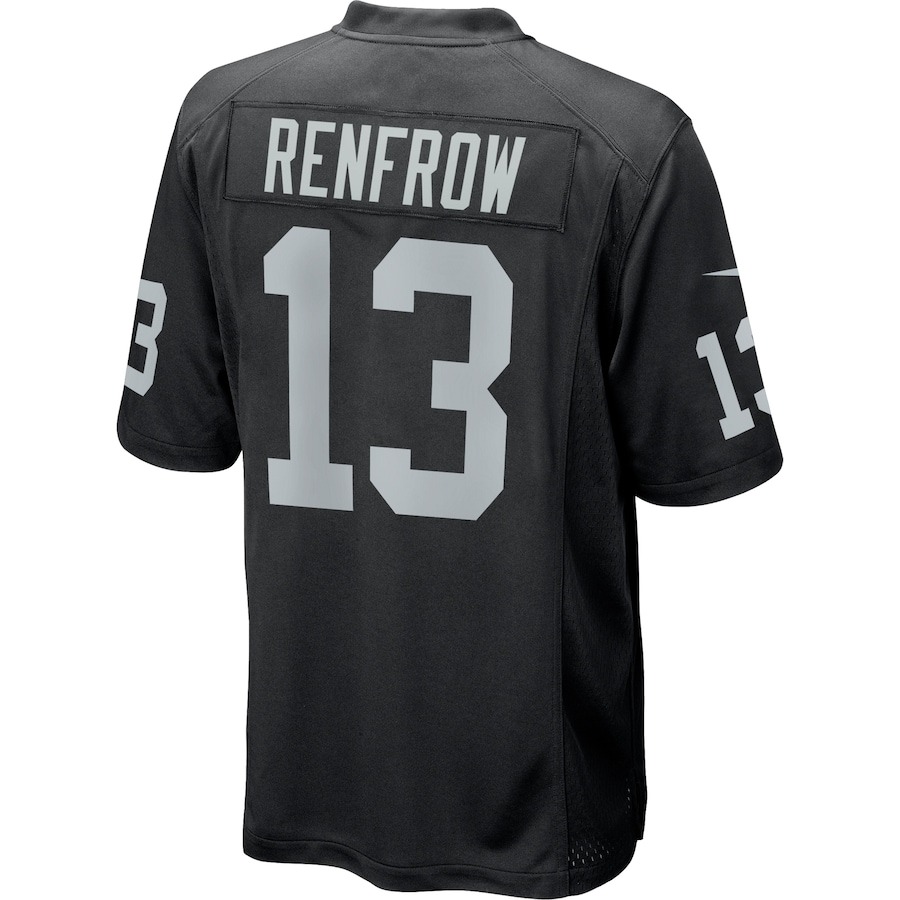 Men's Las Vegas Raiders Hunter Renfrow Nike Black Game Player Jersey - ujerseystore