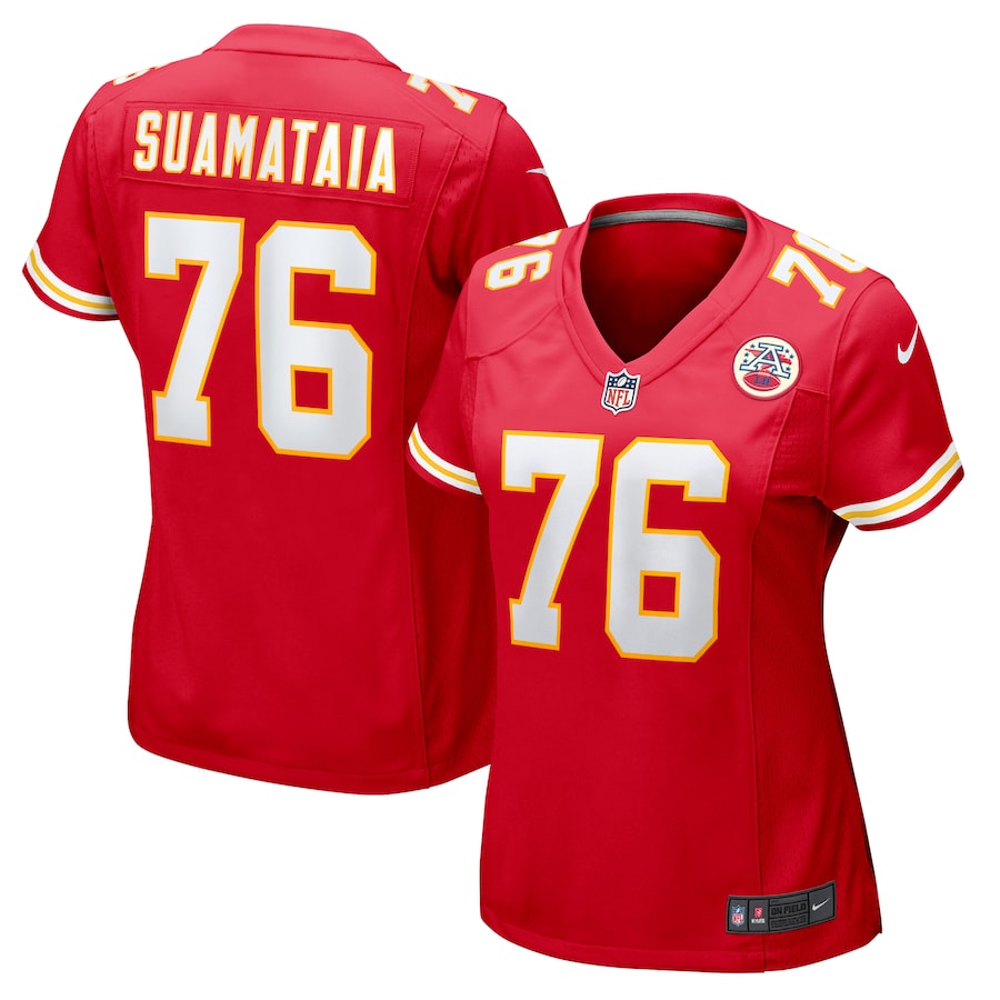 Women's Kansas City Chiefs Kingsley Suamataia Nike Red Game Jersey - ujerseystore