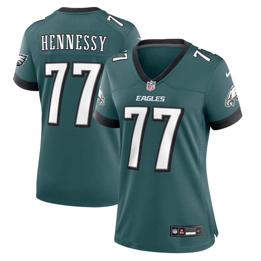 Women's Philadelphia Eagles Matt Hennessy Nike Midnight Green  Game Jersey - ujerseystore