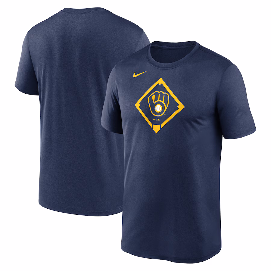 Men's Milwaukee Brewers Nike Navy Icon Legend Performance T-Shirt - ujerseystore