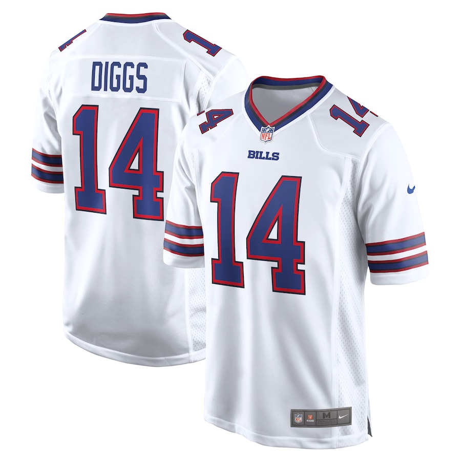 Men's Buffalo Bills Stefon Diggs Nike White  Game Jersey - ujerseystore