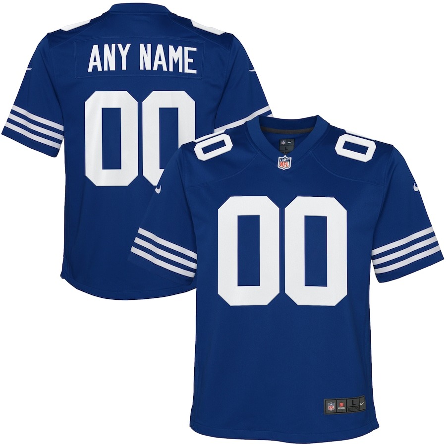 Youth Indianapolis Colts Nike Royal Alternate Custom Game Jersey - ujerseystore
