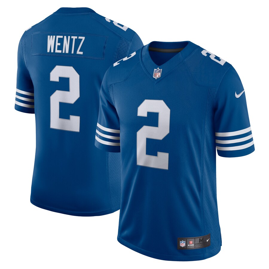 Men's Indianapolis Colts Carson Wentz Nike Royal Alternate Vapor Limited Jersey - ujerseystore