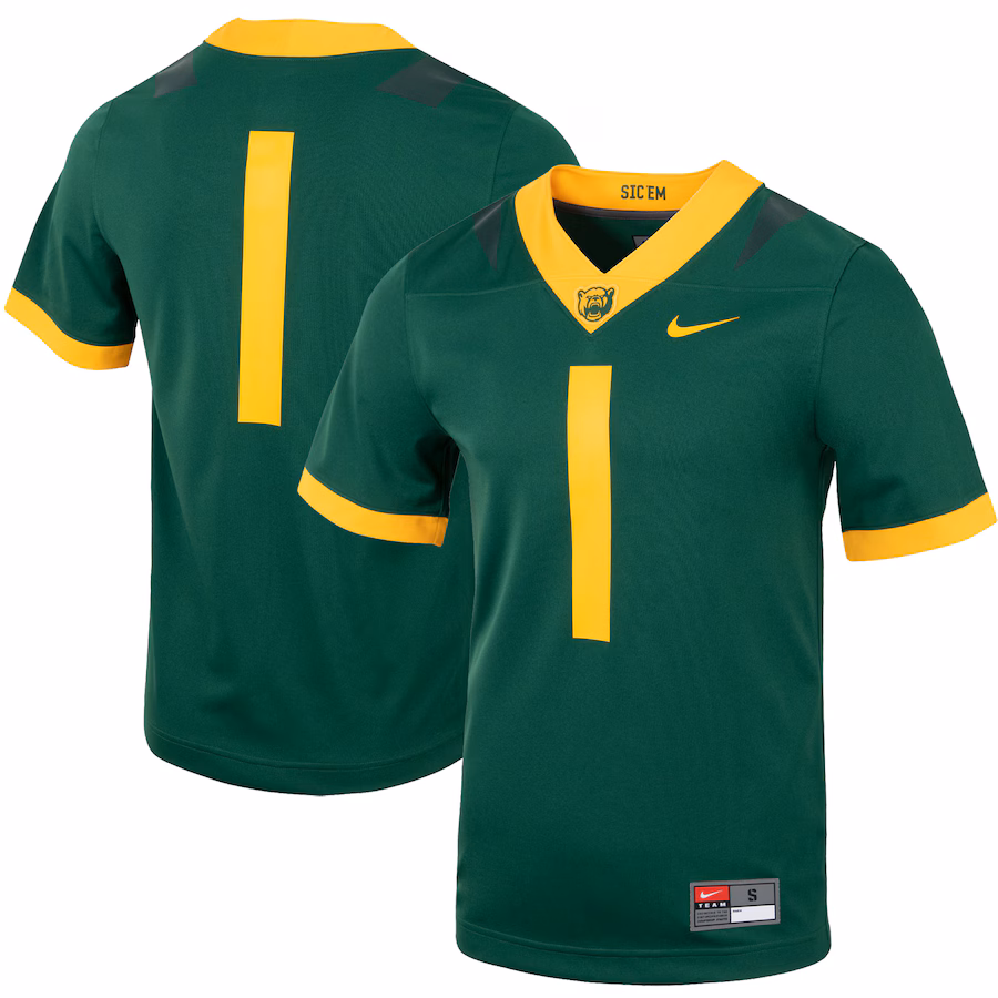 Men's Nike #1 Green Baylor Bears Untouchable Football Jersey - ujerseystore