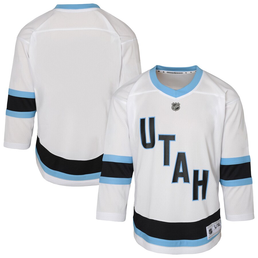 Youth Utah Hockey Club White Replica Jersey - ujerseystore
