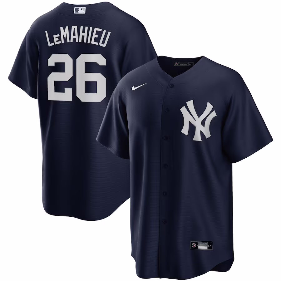 Men's New York Yankees DJ LeMahieu Nike Navy Alternate Replica Player Jersey - ujerseystore