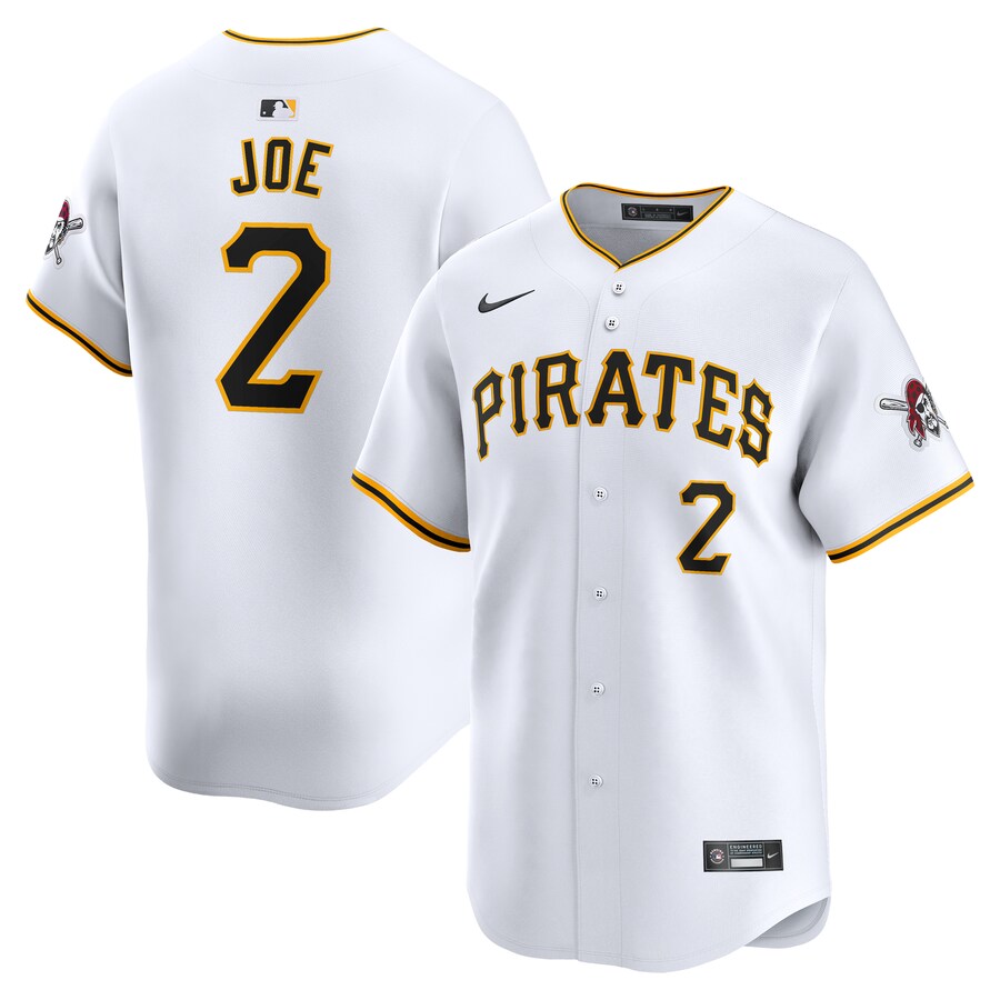 Men's Pittsburgh Pirates Connor Joe Nike White Home Limited Player Jersey - ujerseystore
