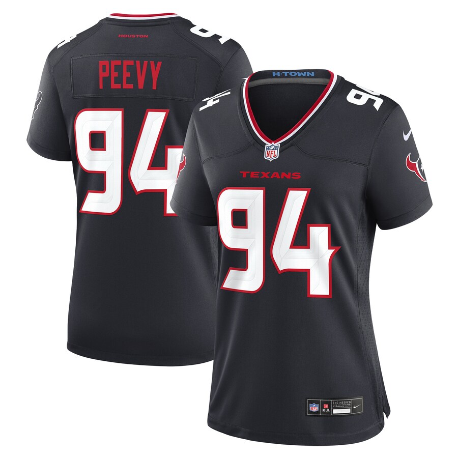 Women's Houston Texans Jayden Peevy Nike Navy Team Game Jersey - ujerseystore