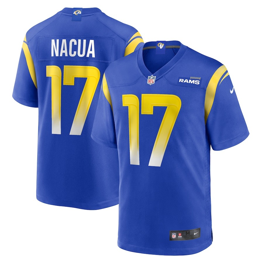 Men's Los Angeles Rams Puka Nacua Nike Royal Home Game Jersey - ujerseystore