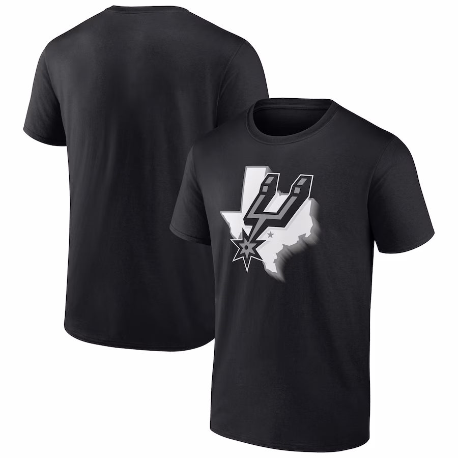 Men's San Antonio Spurs Black Team Pride T-Shirt - ujerseystore