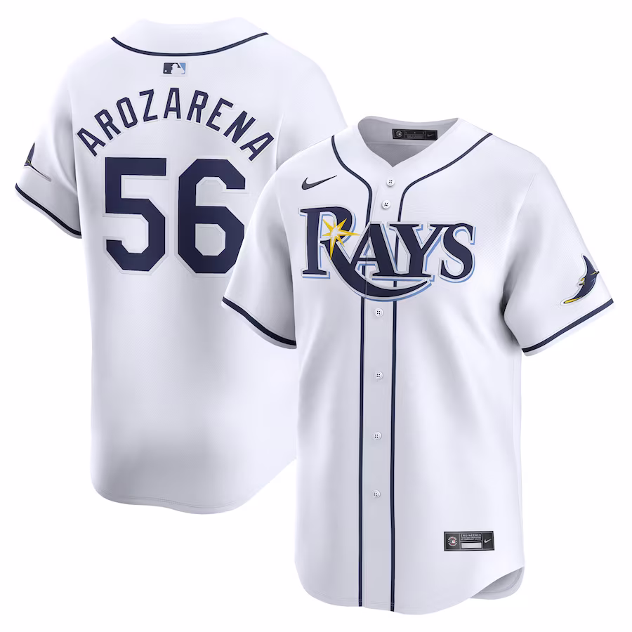Men's Tampa Bay Rays Randy Arozarena Nike White Home Limited Player Jersey - ujerseystore