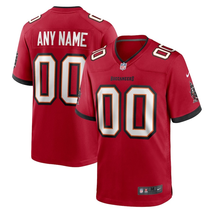 Men's Nike Tampa Bay Buccaneers Red Custom Game Jersey - ujerseystore