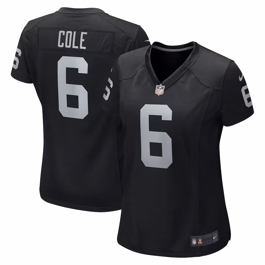 Women's Las Vegas Raiders AJ Cole Nike Black Game Jersey - ujerseystore