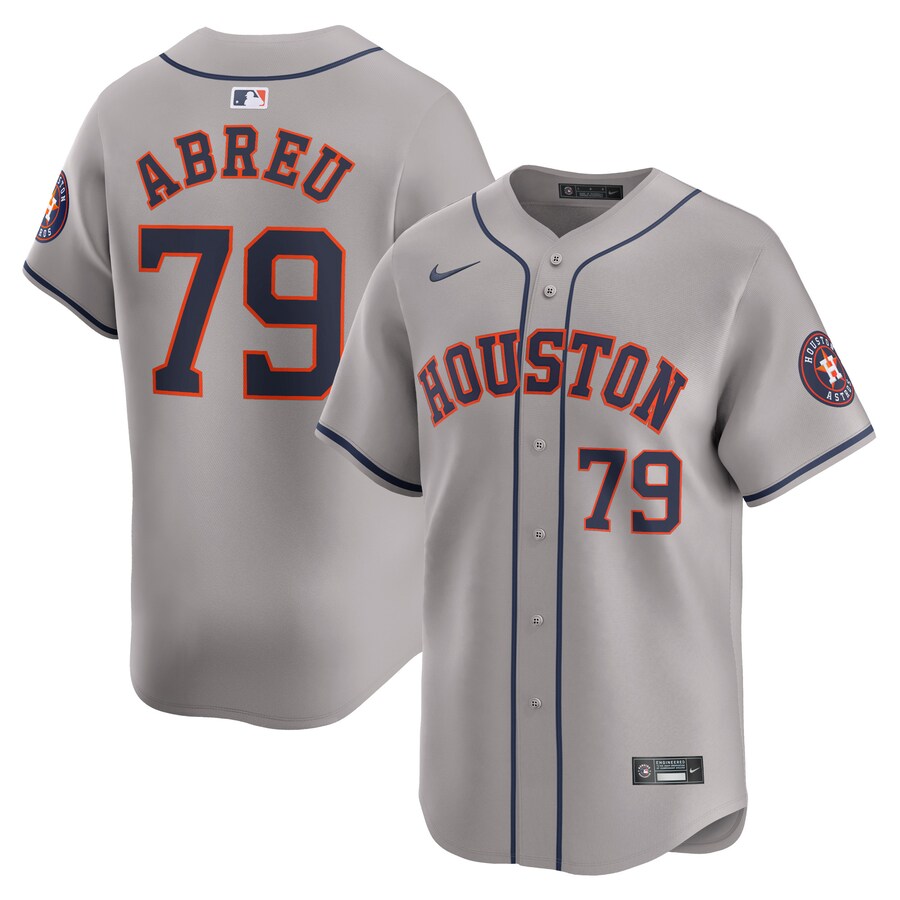 Men's Houston Astros Jose Abreu Nike Gray Away Limited Player Jersey - ujerseystore