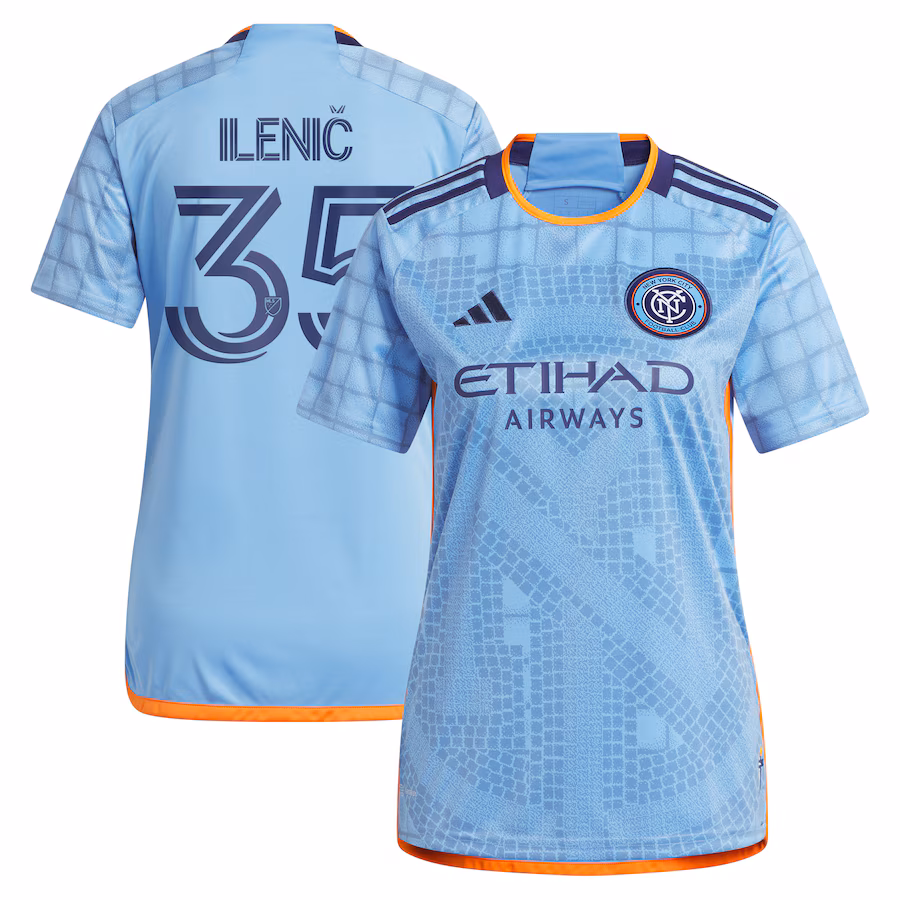 Women's New York City FC Mitja Ilenič adidas Light Blue 2024 The Interboro Kit Replica Player Jersey - ujerseystore