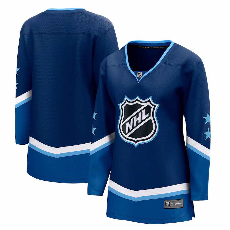 Women's Fanatics Blue 2022 NHL All-Star Game Western Conference Breakaway Jersey - ujerseystore