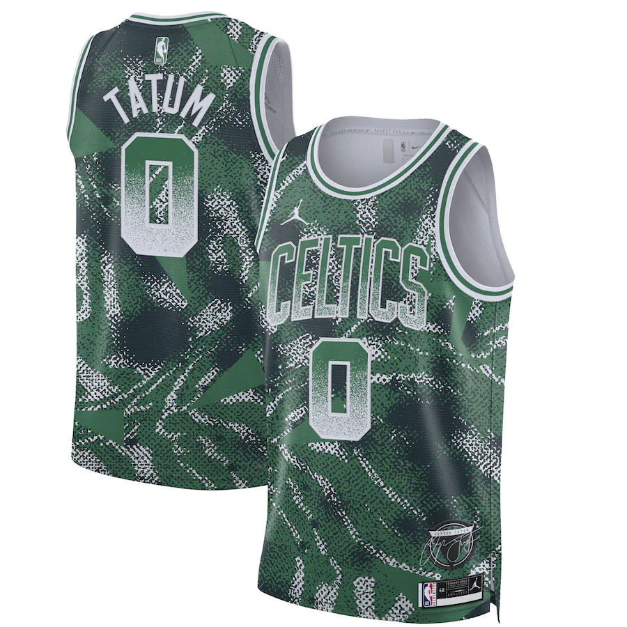 Unisex Boston Celtics Jayson Tatum Nike Green 2025 Select Series Swingman Player Jersey - ujerseystore