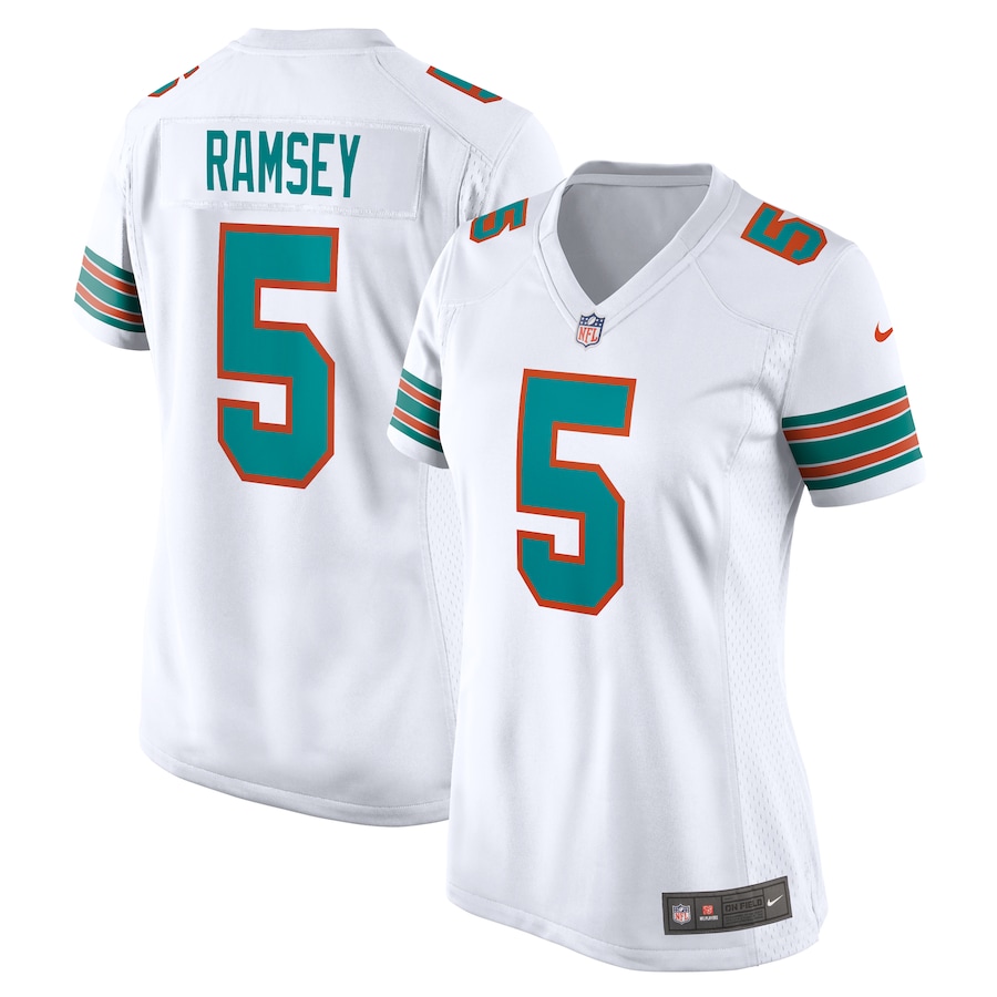 Women's Miami Dolphins Jalen Ramsey Nike White Alternate Game Jersey - ujerseystore